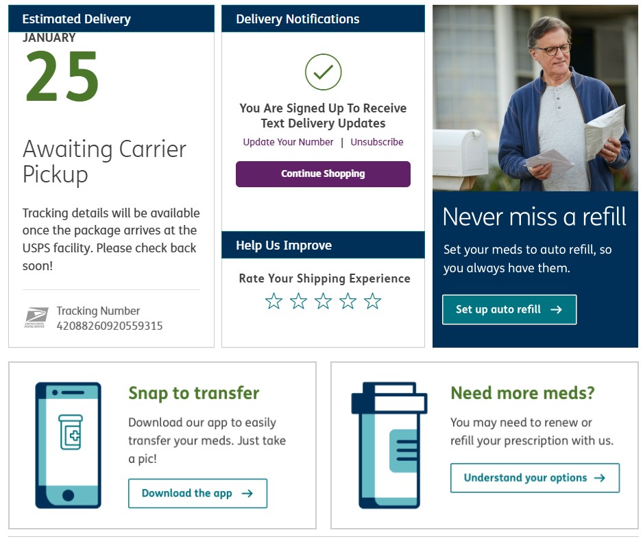 Presentamos un seguimiento de pedidos en tiempo real para la entrega de medicamentos a domicilio